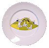 Assiette dessert Trois t�tes