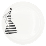 Assiette � cr�pe (petite) AB Maison - Rayures