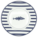 Assiette plate Terre Neuvas - Bleu