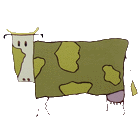 Contemporain Une vache verte Contemporain Une vache verte